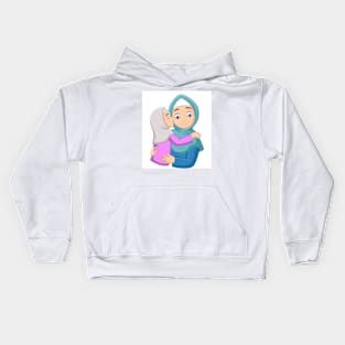 Girl and Mom T-Shirt Kids Hoodie